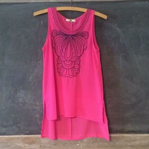 Hot pink tank top